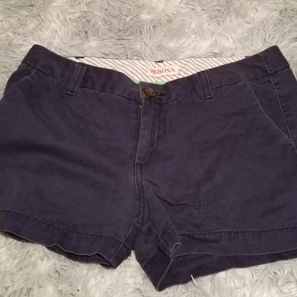 Blue Chino Shorts with Three Inch Inseam